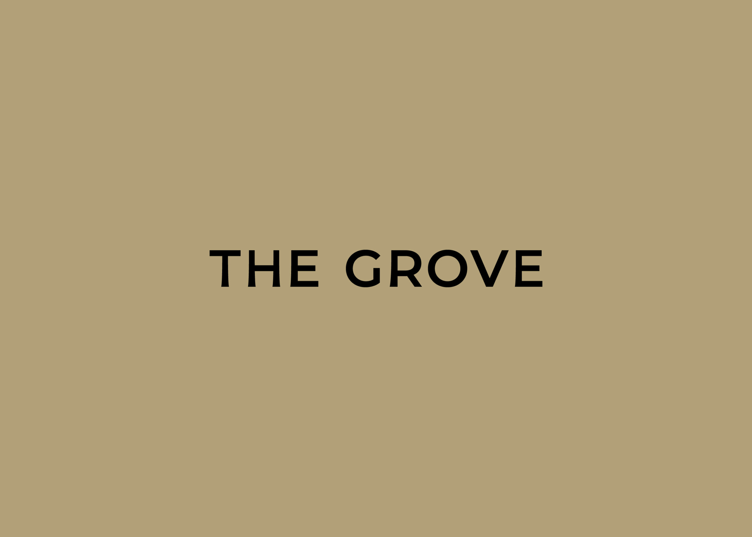 THE GROVE ムービー / サイン計画